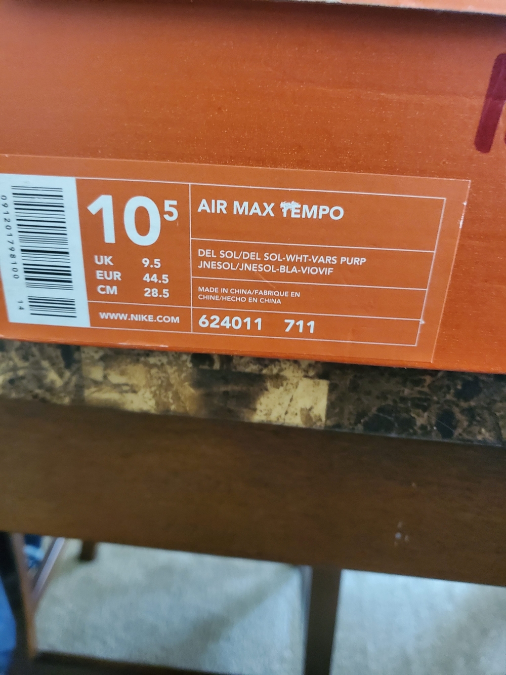 Nike Air Max Tempo Size 10.5